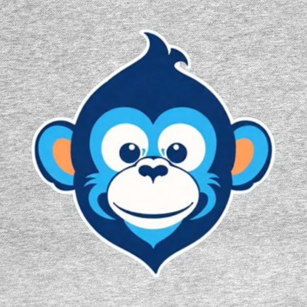 Happy Blue Monkey (Small Version) by VRMonkeyz